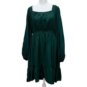 Hesperus Dress Forrest Green 2X Coquette Flowy